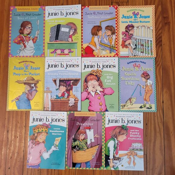 11 Junie B Jones Book Lot‎ Barbara Park Home School Teacher - Picture 1 of 7